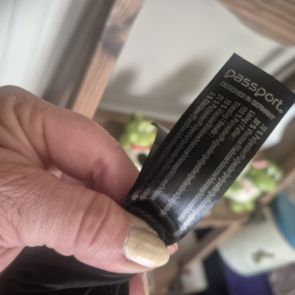 Passport Women's Lined Black and Gray Cowl Neck Dress/tunic - Picture 3 of 5